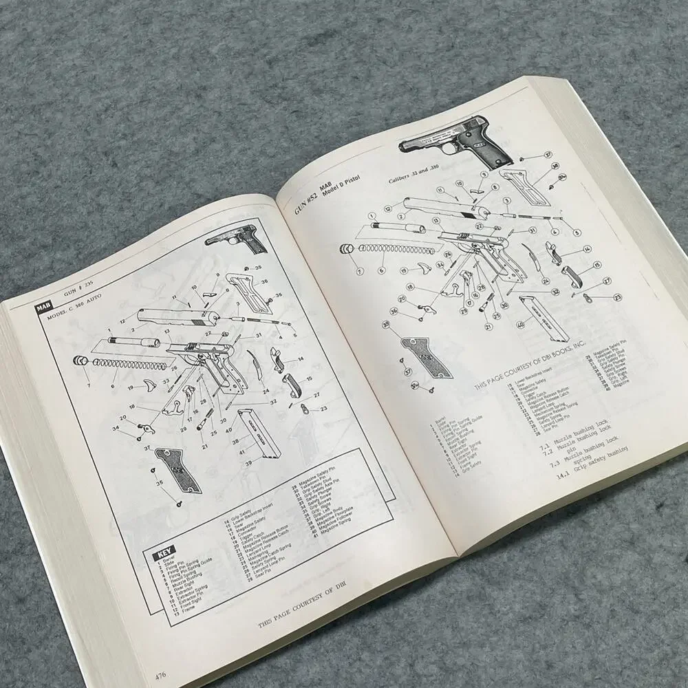 Jack First Gun Parts Book 13 volume 1 Handgun Parts